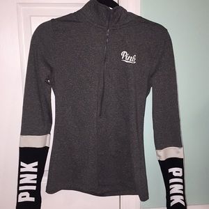 NWT PINK quaterzip
